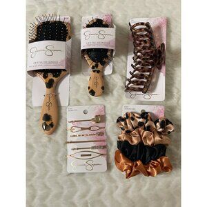 NEW Jessica Simpson Hair Styling 13 Pc Bundle Brushes-Pins-Claw Clip-Scrunchies